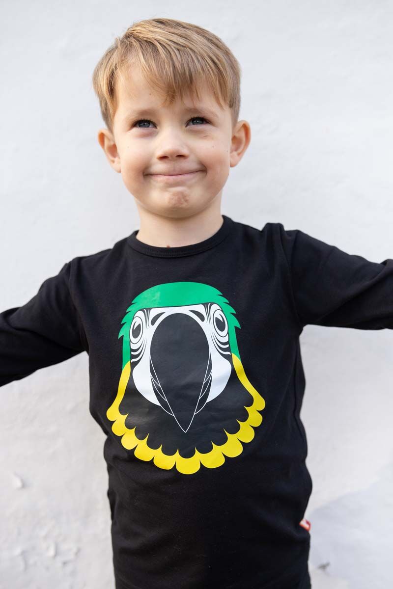 Bluse til Børn med Papegøje