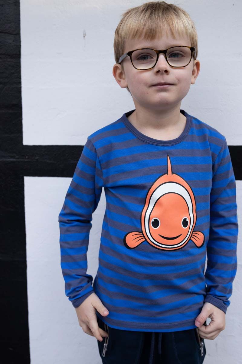 Børne Bluse med Klovnefisk