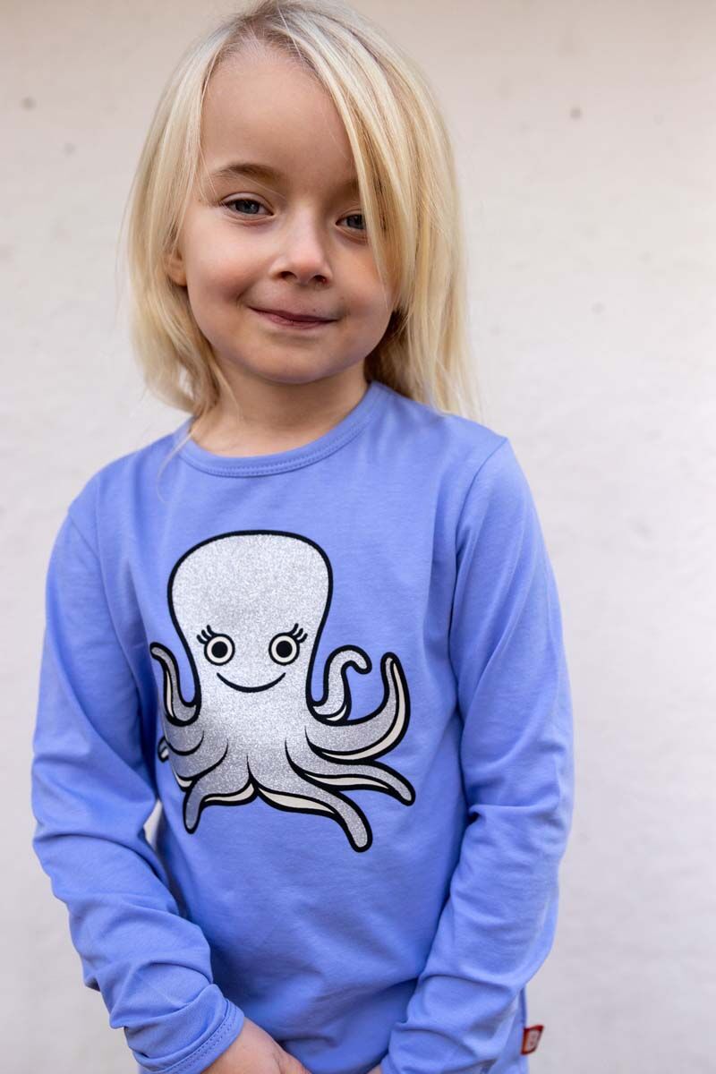 Bluse til Børn med Blæksprutte