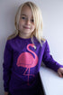 Bluse med Flamingo