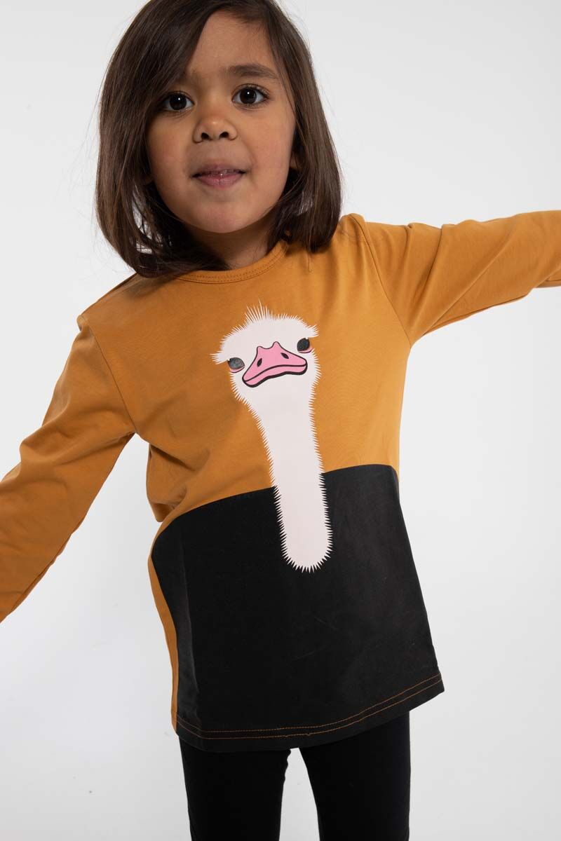 Bluse til Børn med Struds