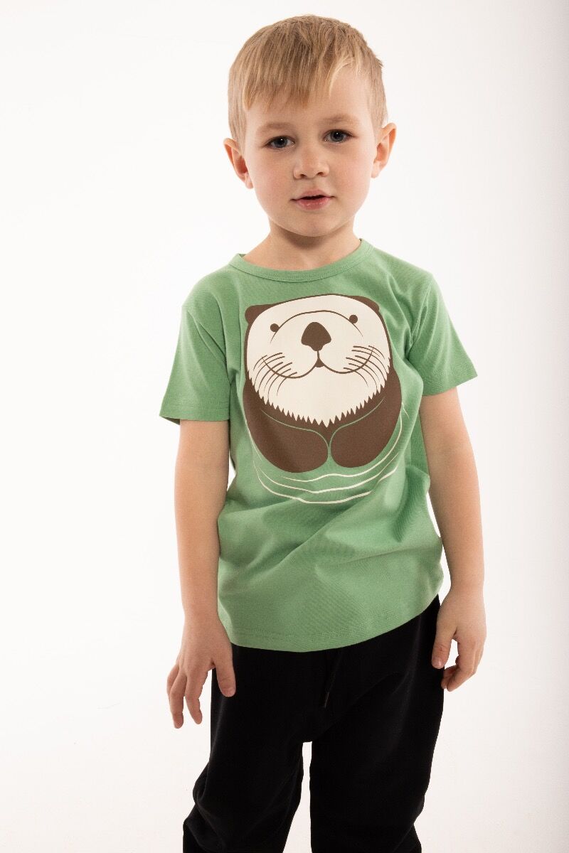 Børne t-shirt med hav odder