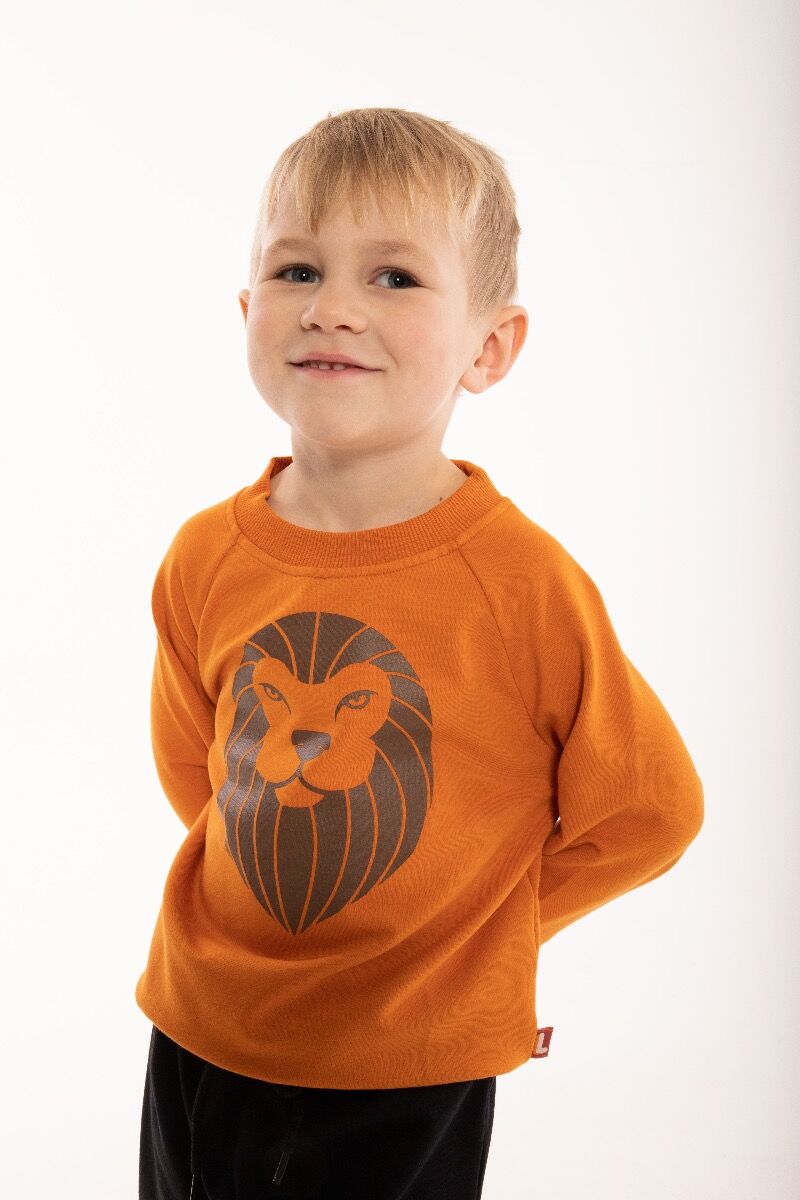 Sweater til børn med løve