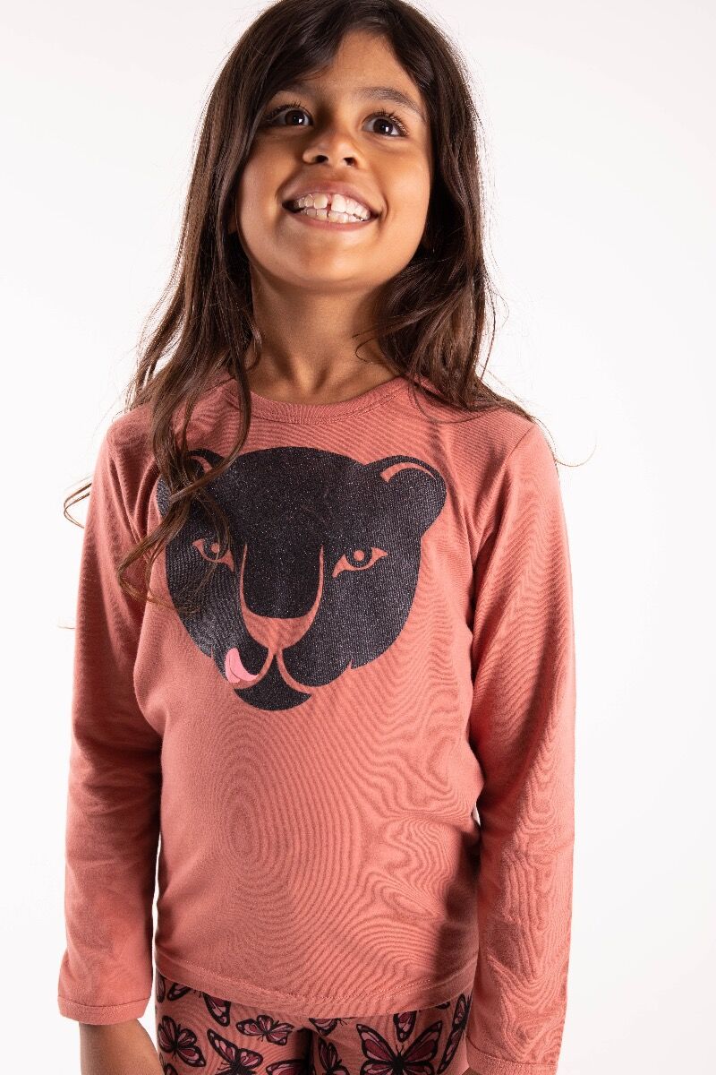 Bluse med Panter