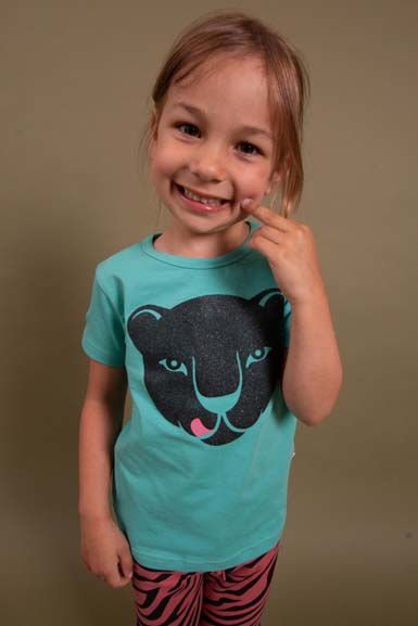 T-shirt til børn med panter