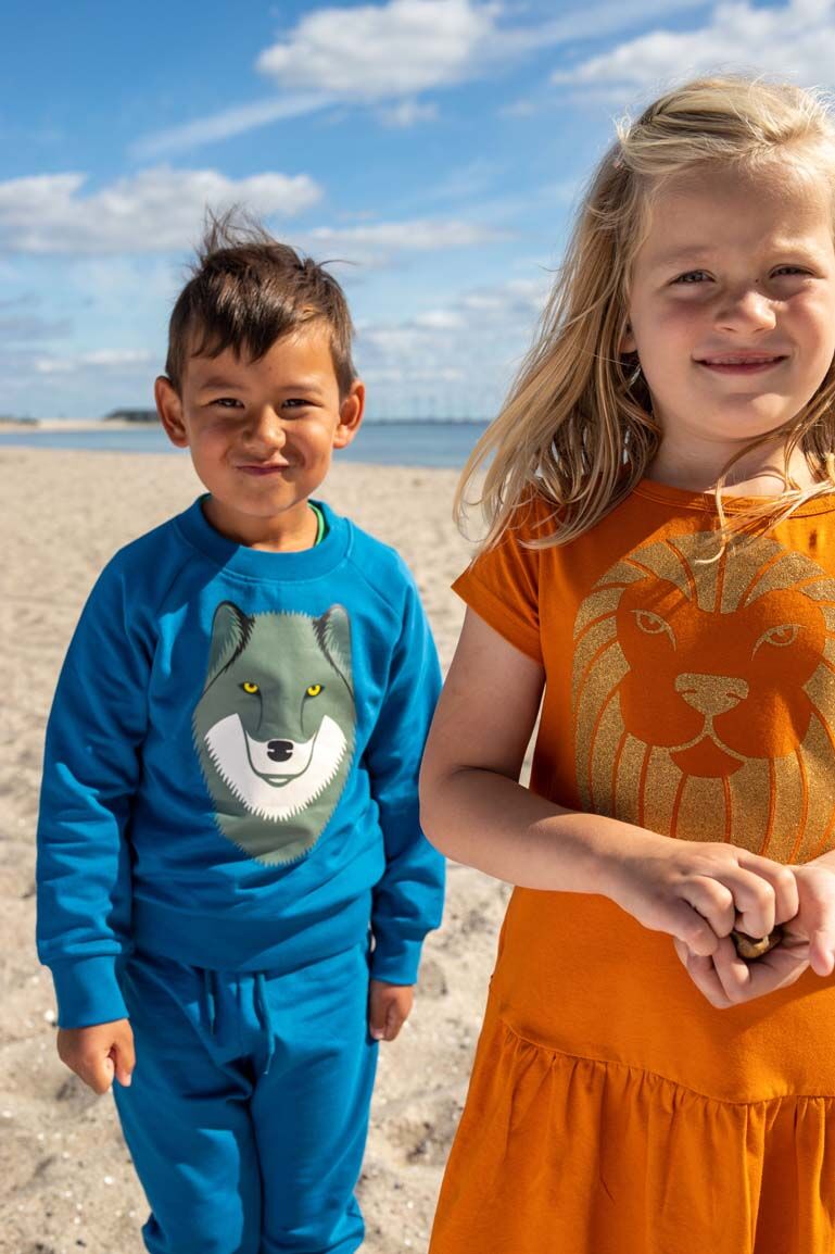 Sweater med Ulv til børn