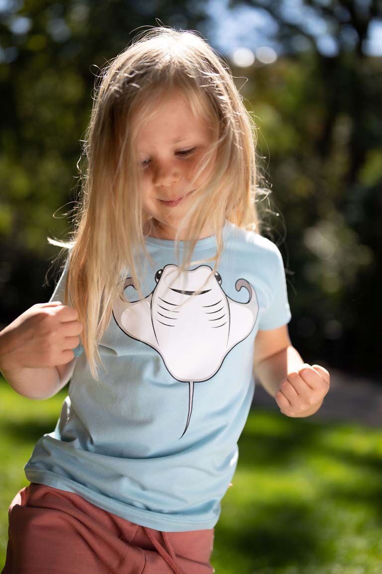 T-shirt til børn med rokke