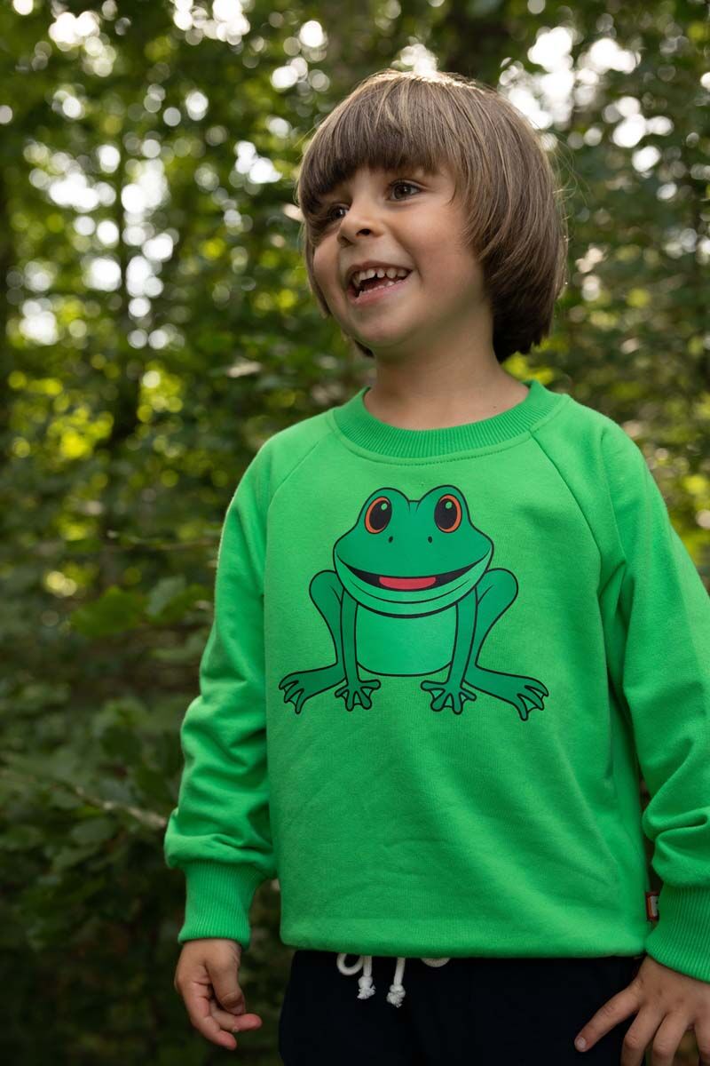 Sweater med frø til børn