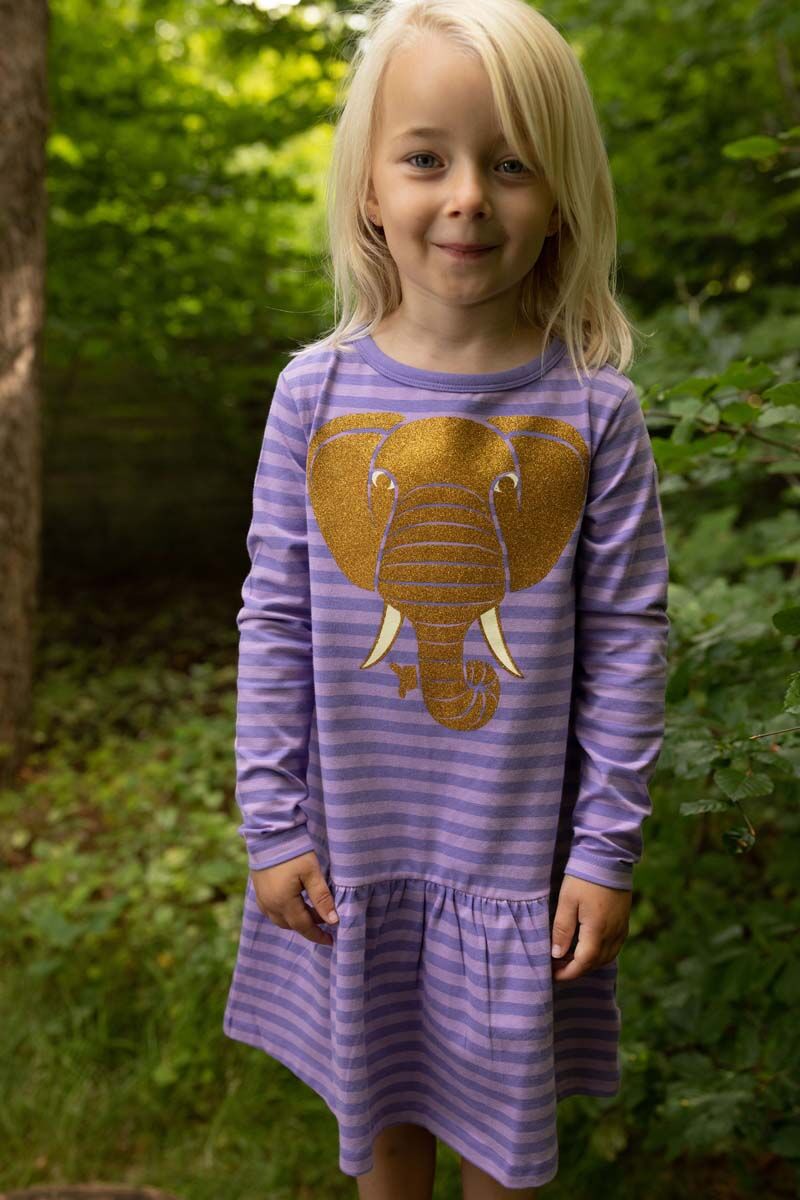 kjole med elefant til børn