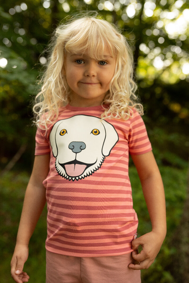 T-shirt til børn med golden retriever