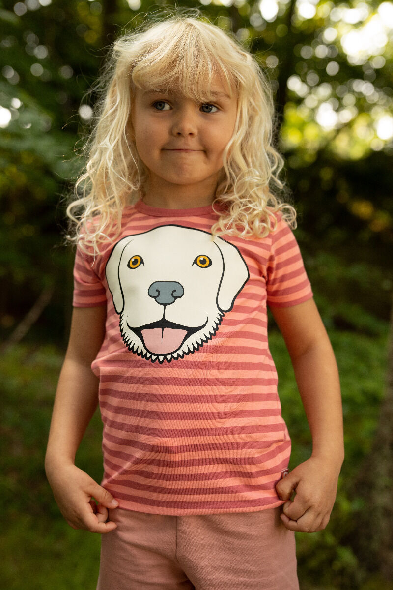 T-shirt til børn med golden retriever