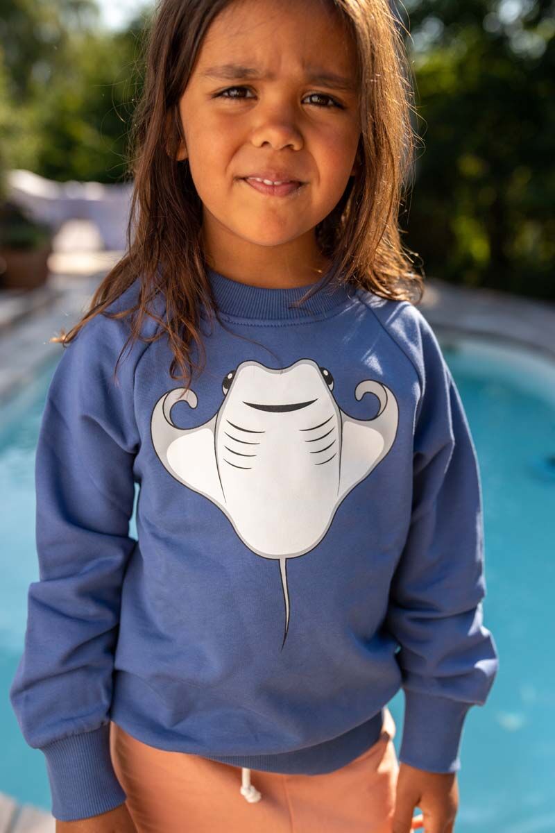Sweater til børn med rokke