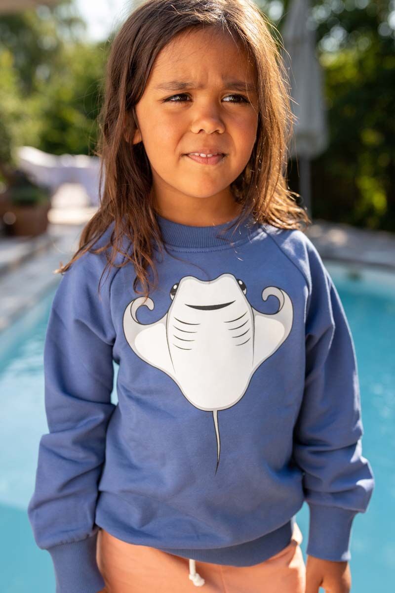 Sweater til børn med rokke