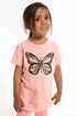 Børne t-shirt med sommerfugl