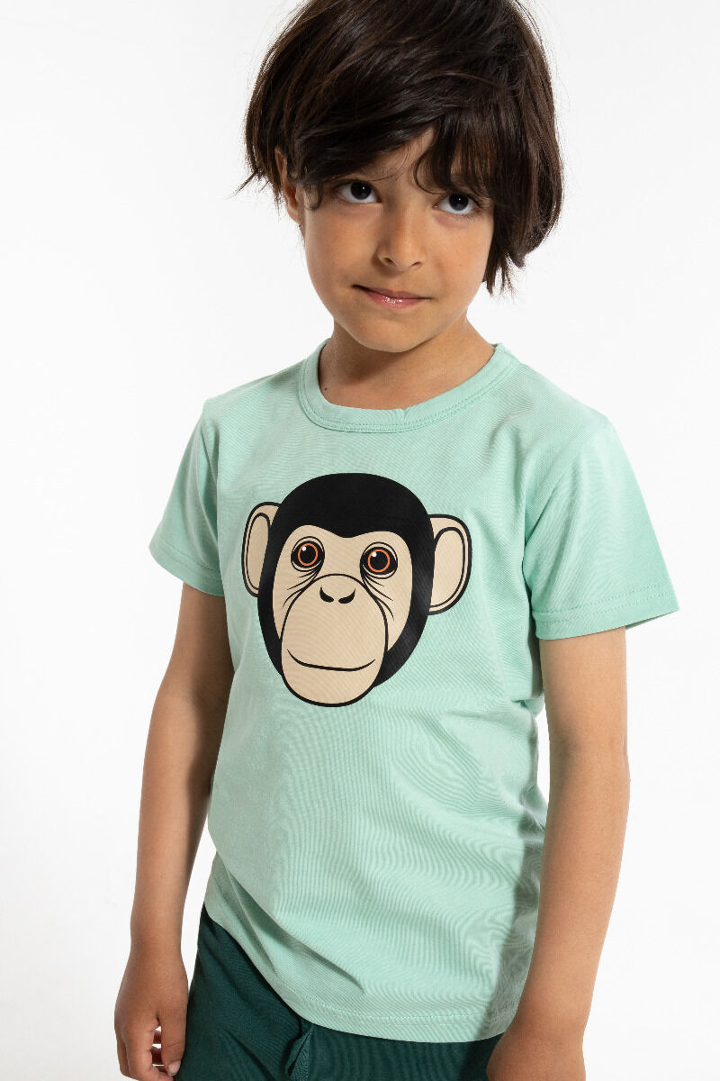 T-shirt til børn med Chimpanse