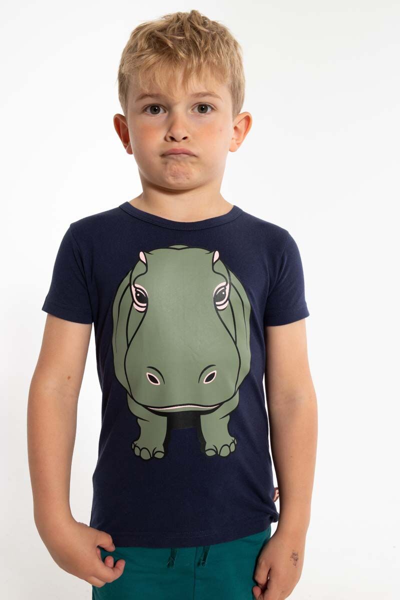 T-shirt til børn med næsehorn