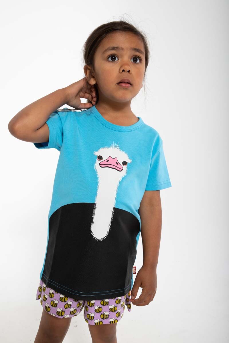 T-shirt med struds til børn
