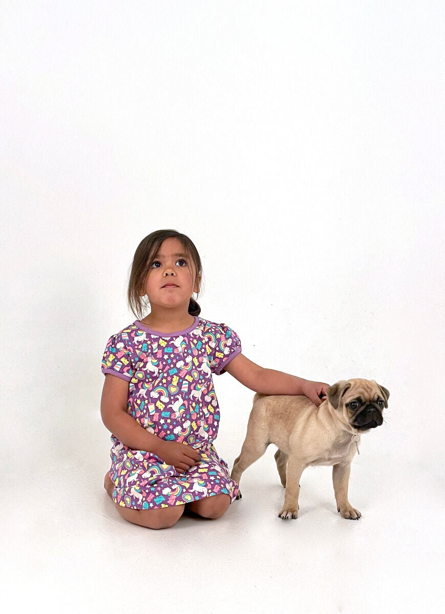 BIFROST - Fantasy Nightgown Lila Unicorn