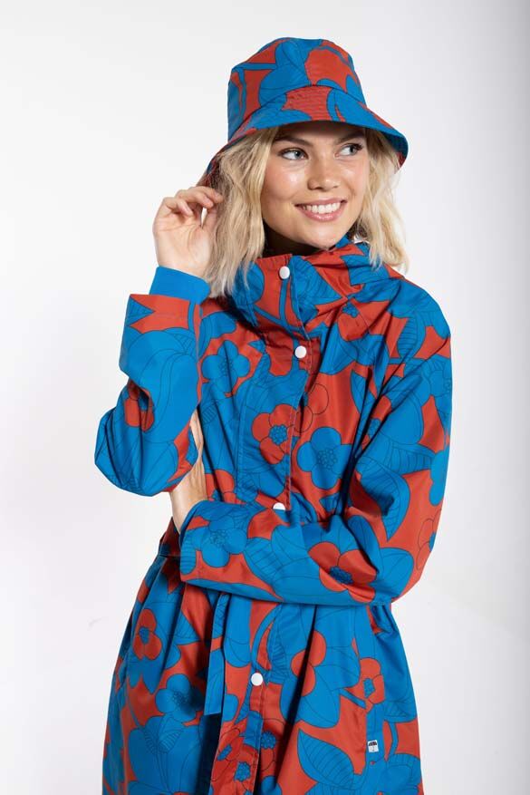 Danebucket Rain Hat Rust/Warm Indigo BLOOM BOOM