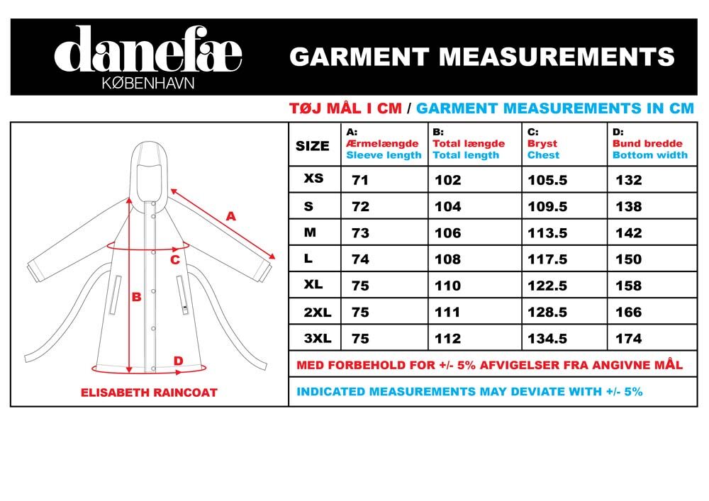 Danelisabeth Raincoat Dark Yellow FLEURIE