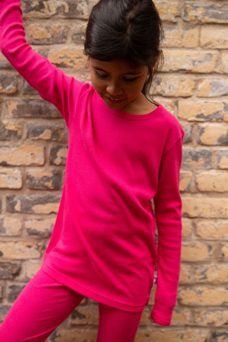 Bluse til børn i pink