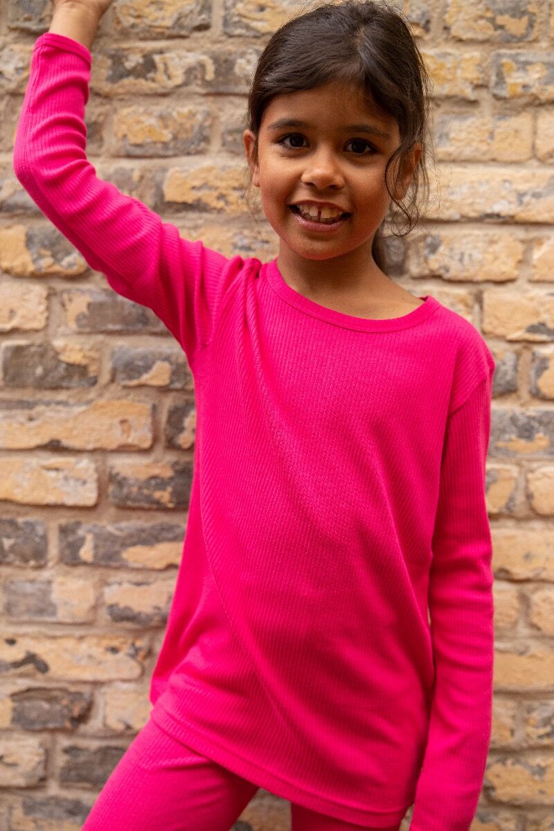 Bluse til børn i pink