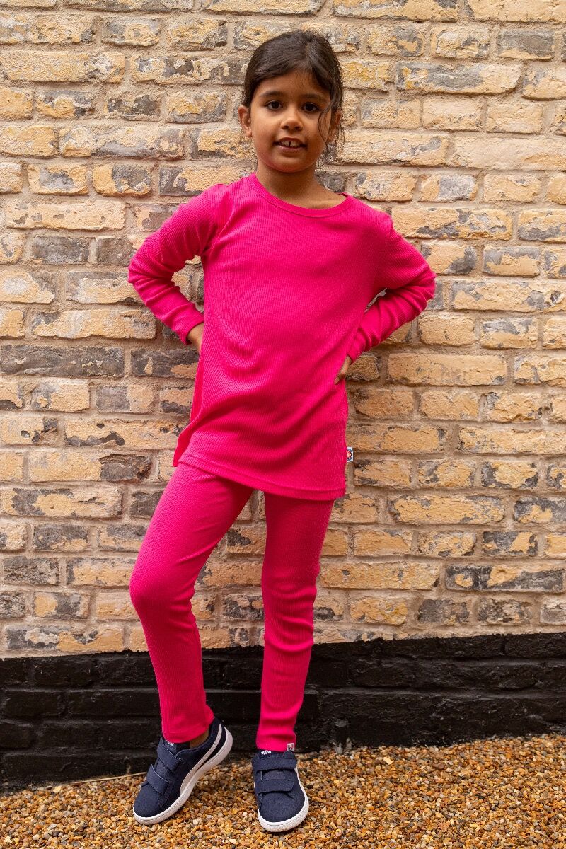 BIFROST - Sirop Leggings Hot Pink Rib