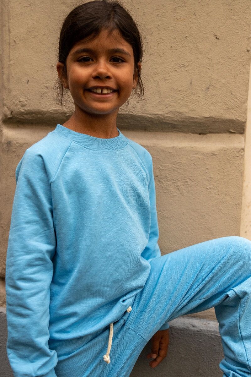 ESS - ORGANIC Danemineral Sweater Baby blue