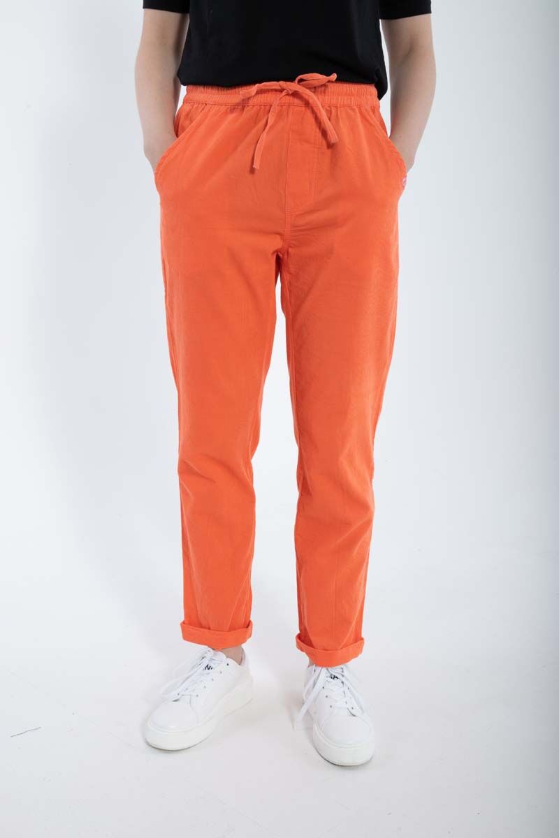 ESS - Daneliseleje Cord Pants Bright Coral