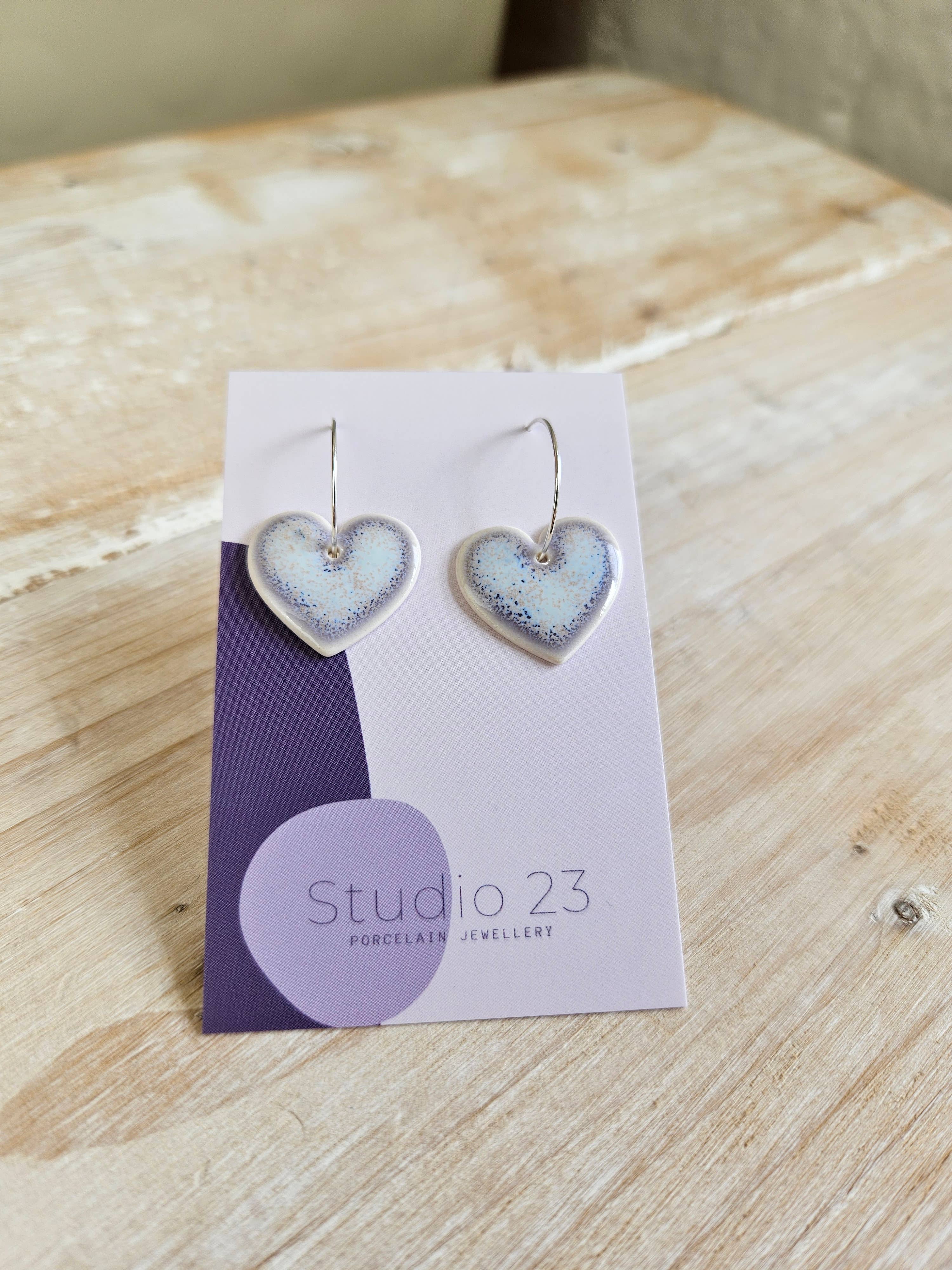 Studio 23 Heart Drop Earring Pair Heather