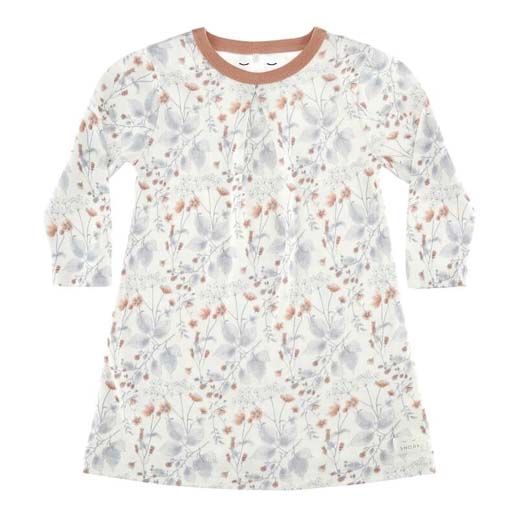 SNORK LS Nightdress White Flora