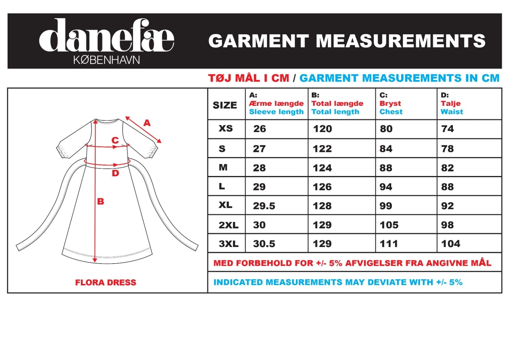 Daneflora Viscose Dress Warmglow