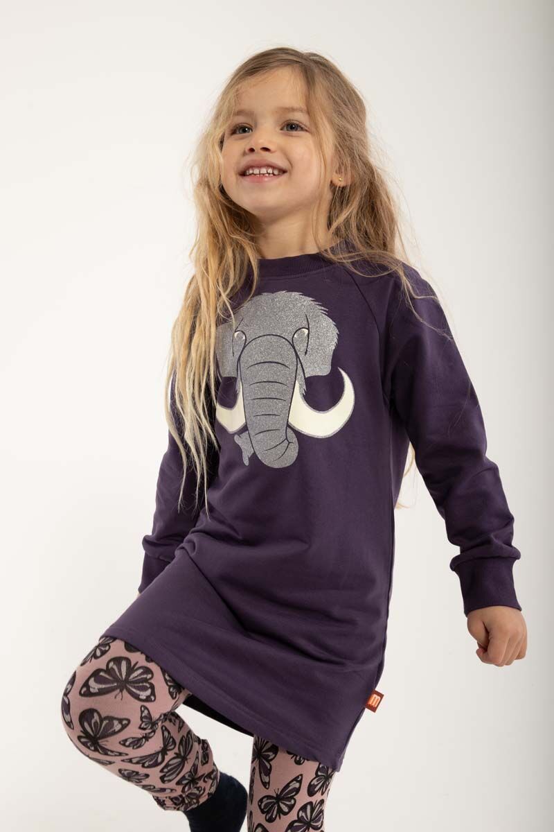 Dyrfurry Sweat Dress Black Mauve MAMMUT