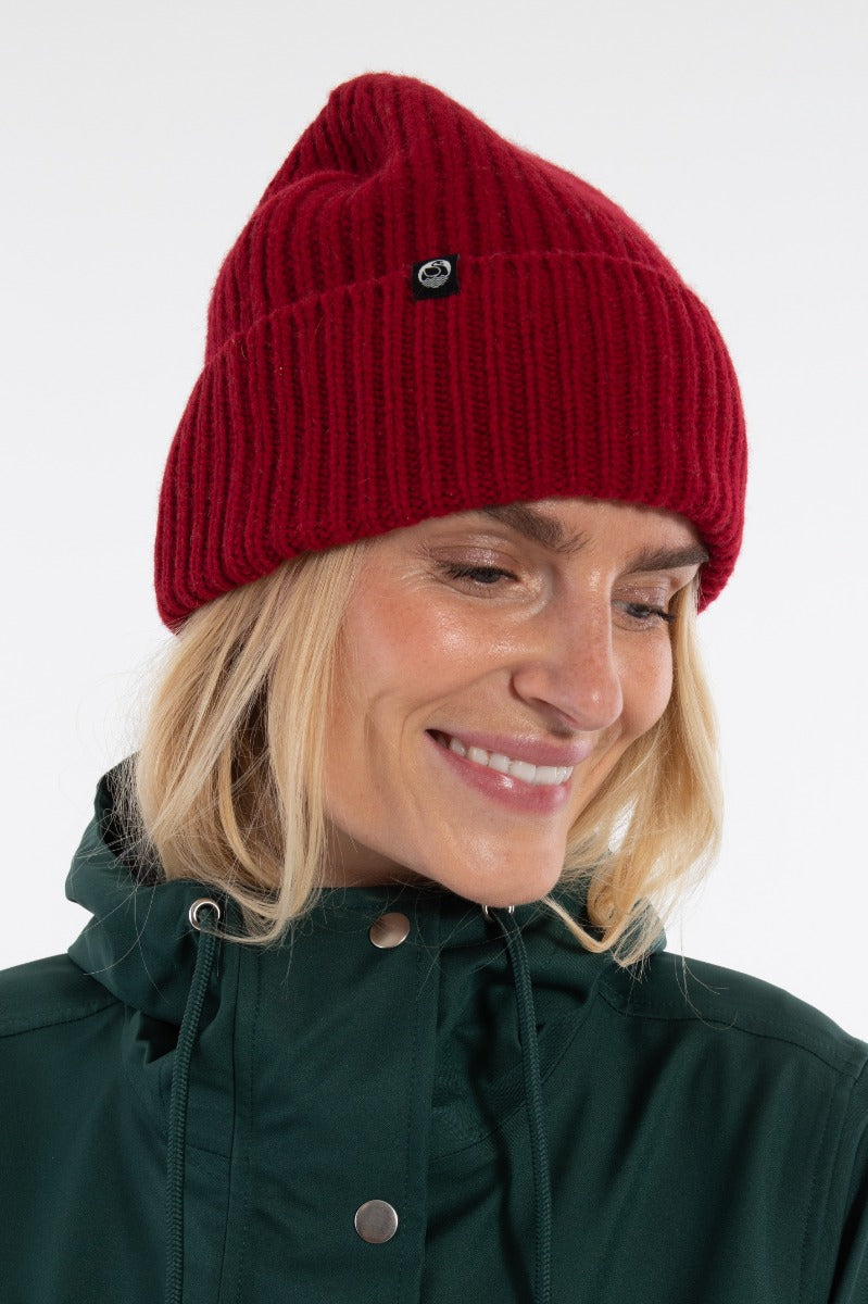 Danewarm Thoughts Merino Beanie Dark Red