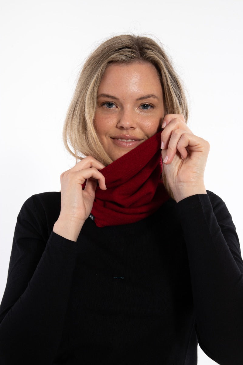 Danebest Friend Merino Neckwarmer Dark Red