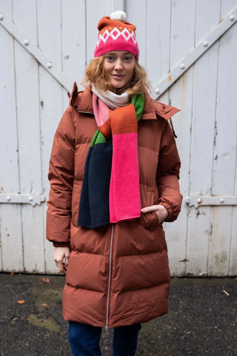 Daneget Down Winter Coat Beige Rose