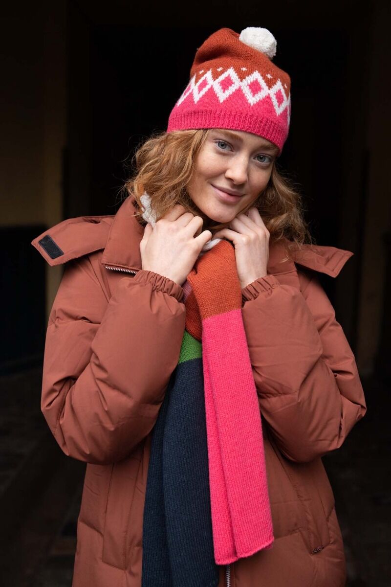 Daneget Down Winter Coat Beige Rose