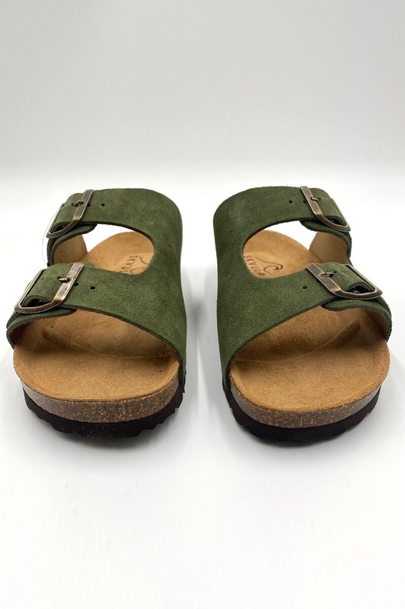 Morsø Skvulp Biosandal - suede Green