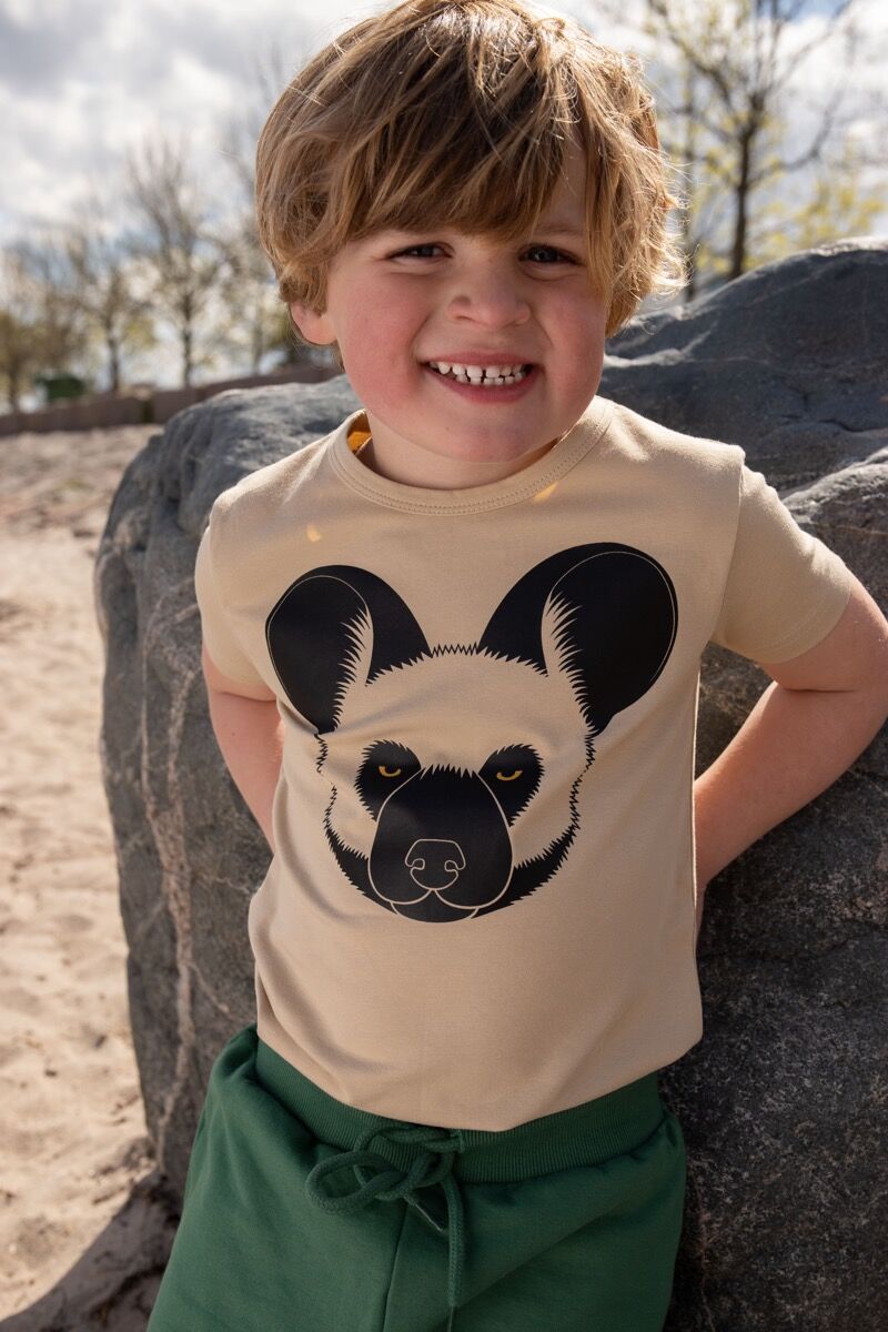 Børne T-shirt med vildhund