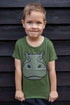 T-shirt til børn med flodhest