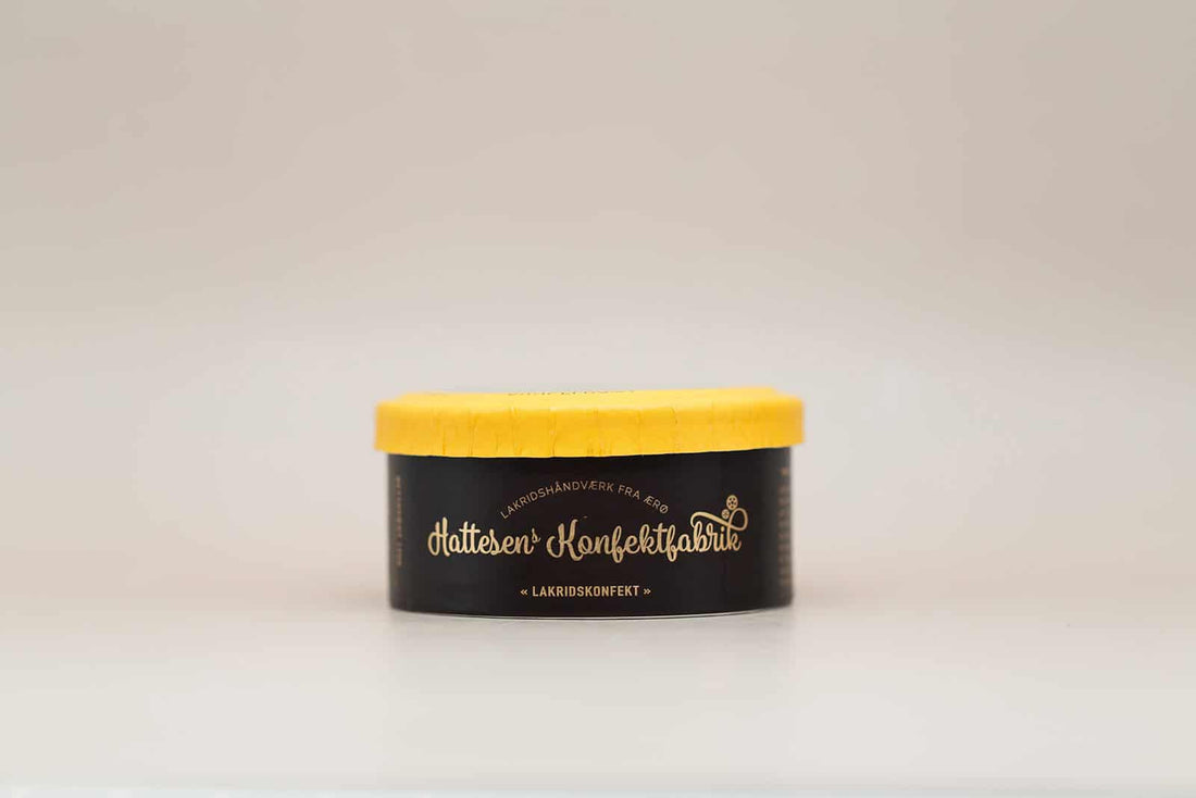 Hattesens Konfektfabrik Gul Æske