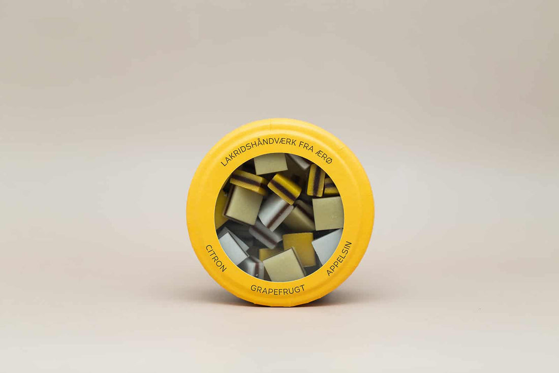 Hattesens Konfektfabrik Gul Æske