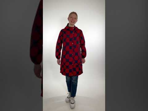 Danedith Rainjacket Dk Navy/Dk Rust MEGADOT