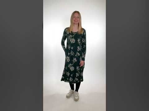 ORGANIC - Lea Dress Black green HEMLOCK