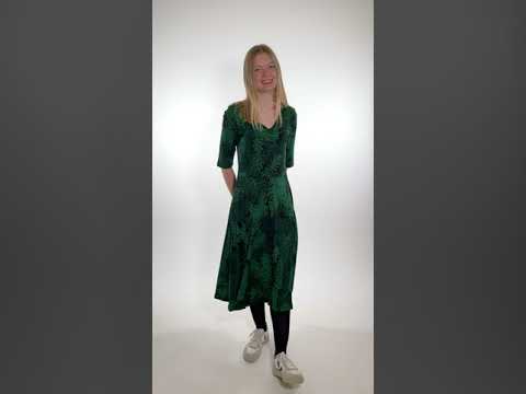 Organic - Danandersen Dress Black/green FINEPINE