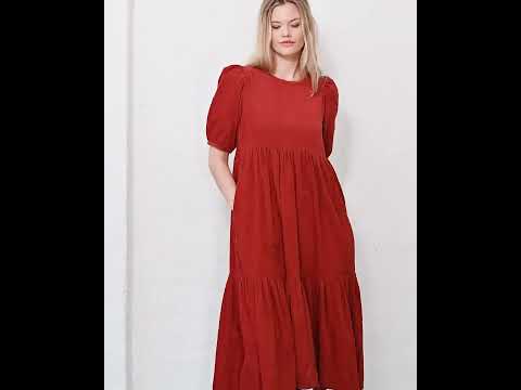 Danejuli Cord Dress Old Rose