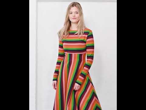 Danesigrid Cotton Dress Svampe Stripe