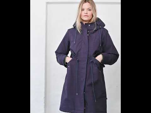 Danesvaneke Plaid Winter Parka Marine/Black/Redwine