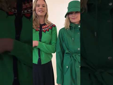 Danesweetheart Cotton Knit Cardigan Green