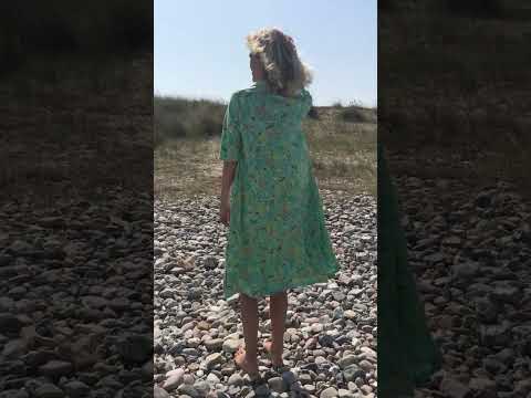 ORGANIC - Dananemone Viscose Slub Dress Foam BOTANICAL